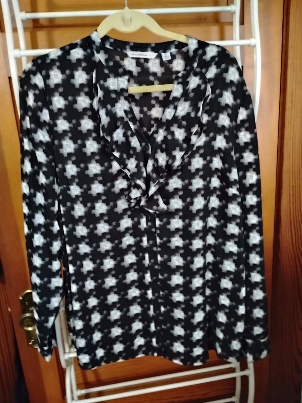 Issac Mizrahi Blouse Xl Button Front - Picture 2 of 7